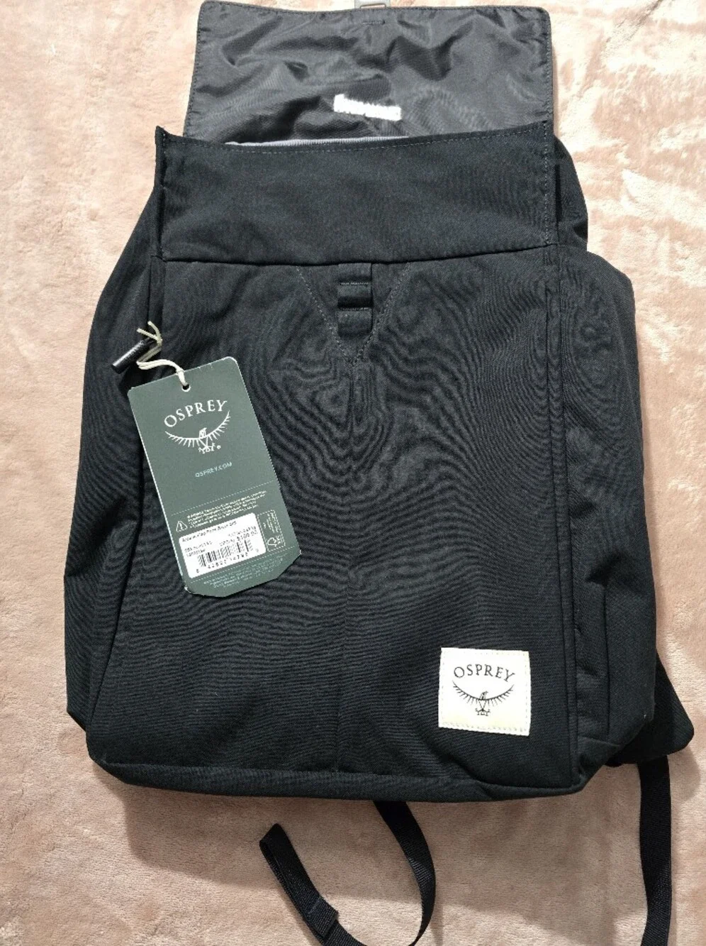 Osprey Flap Pack Arcane 14L  Black Embroidered Mars United Backpack Laptop Bag